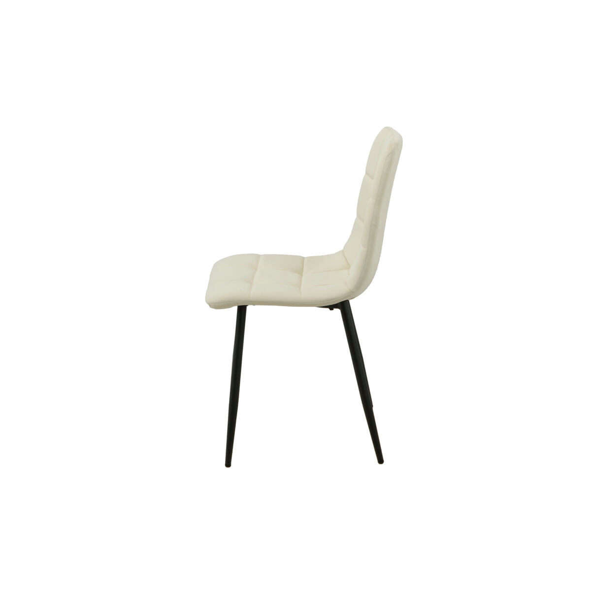 Chair Romimex White Velvet Metal 45 x 89 x 55 cm-3