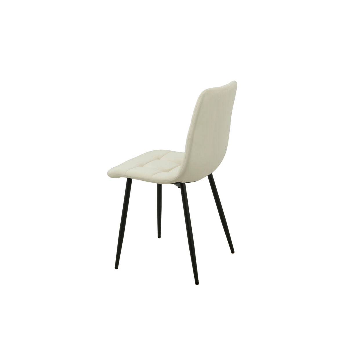 Chair Romimex White Velvet Metal 45 x 89 x 55 cm-2