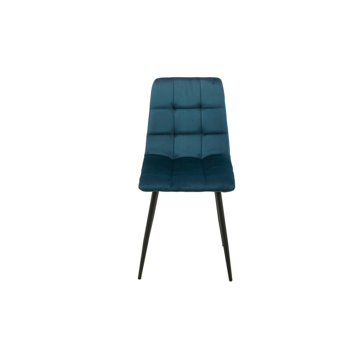 Chair Romimex Blue Velvet Metal 45 x 89 x 55 cm-4