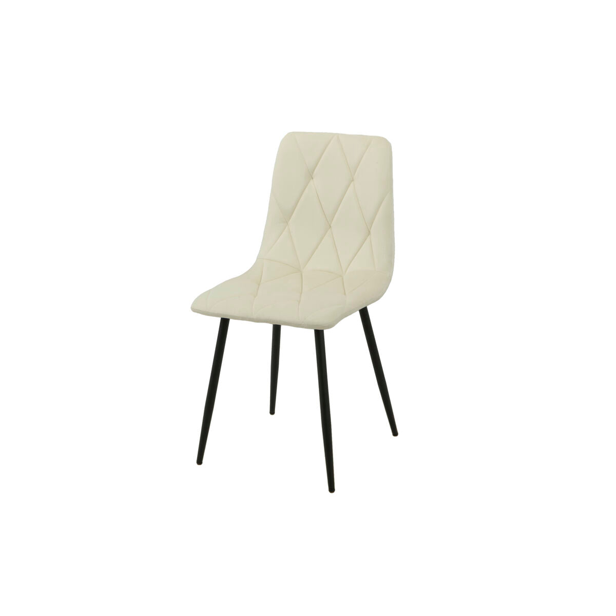 Chair Romimex White Velvet Metal 45 x 89 x 55 cm-0