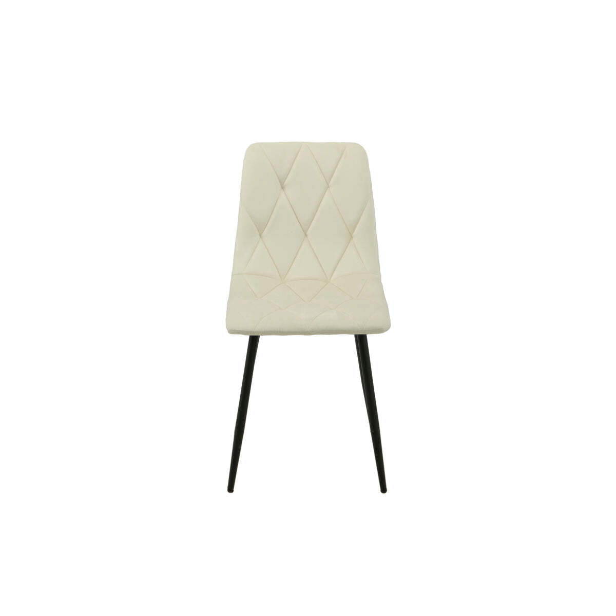 Chair Romimex White Velvet Metal 45 x 89 x 55 cm-4