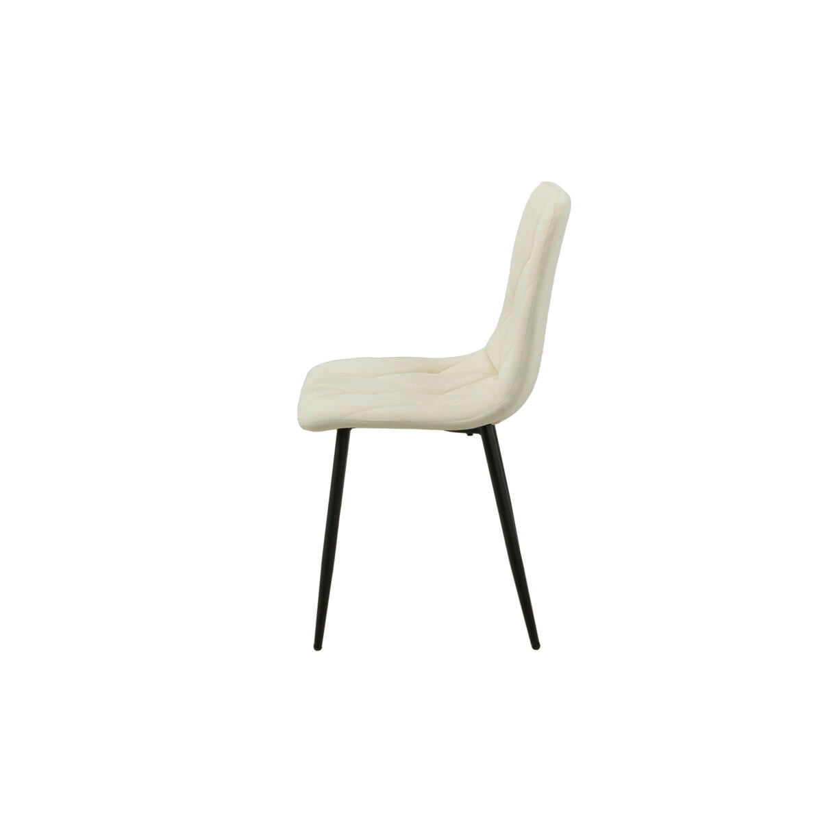 Chair Romimex White Velvet Metal 45 x 89 x 55 cm-3