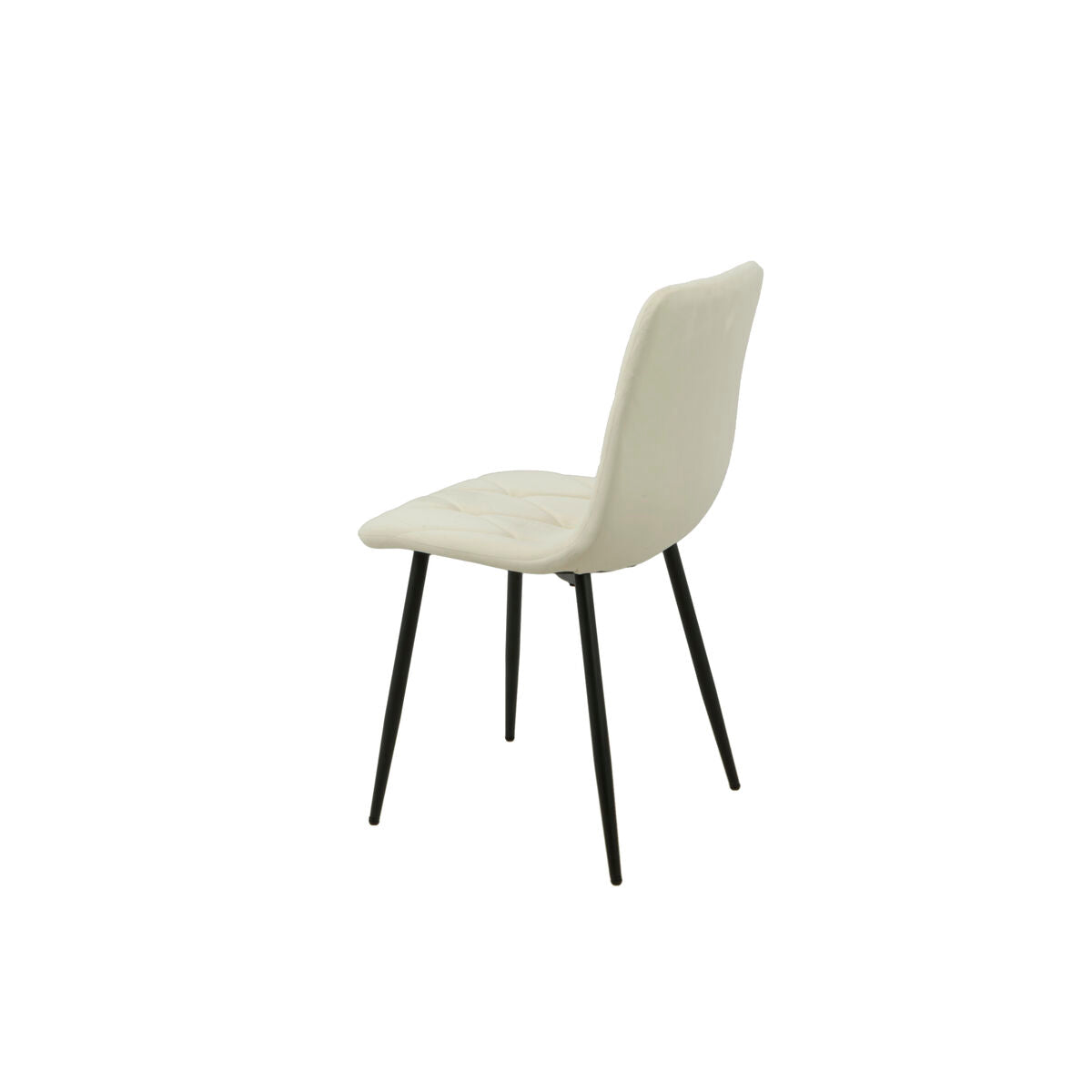 Chair Romimex White Velvet Metal 45 x 89 x 55 cm-2