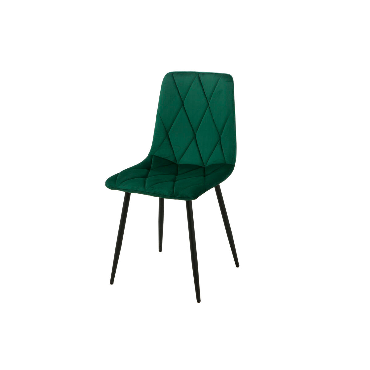 Chair Romimex Green Velvet Metal 45 x 89 x 55 cm-0