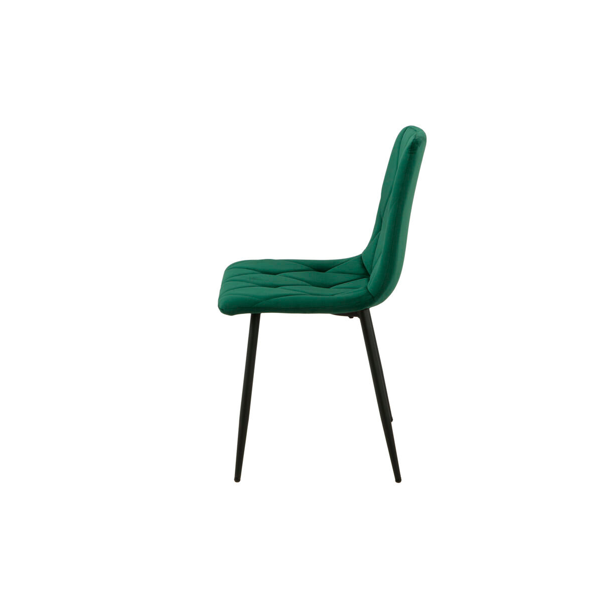 Chair Romimex Green Velvet Metal 45 x 89 x 55 cm-4