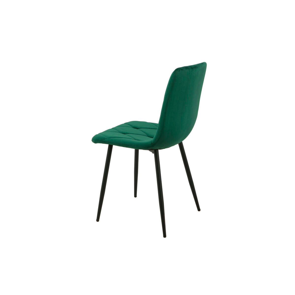 Chair Romimex Green Velvet Metal 45 x 89 x 55 cm-3