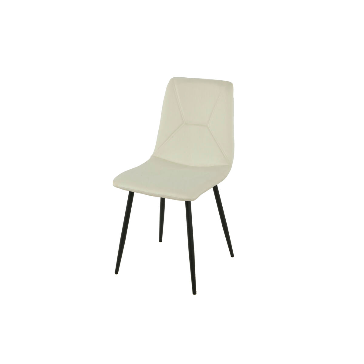 Chair Romimex White Velvet Metal 45 x 89 x 55 cm-0