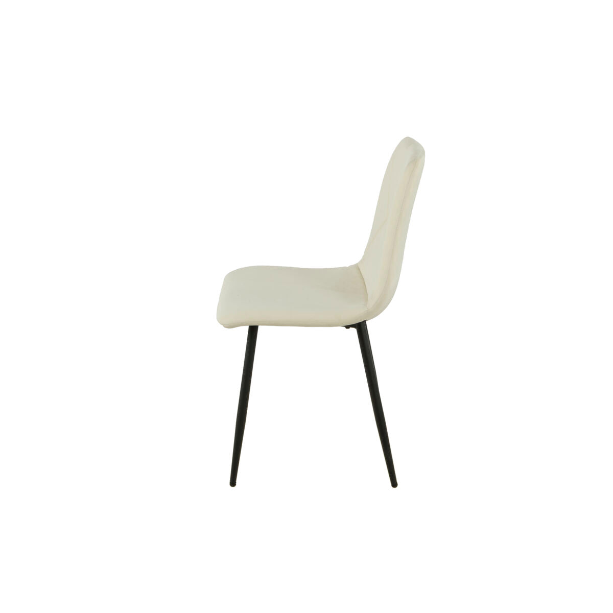 Chair Romimex White Velvet Metal 45 x 89 x 55 cm-3