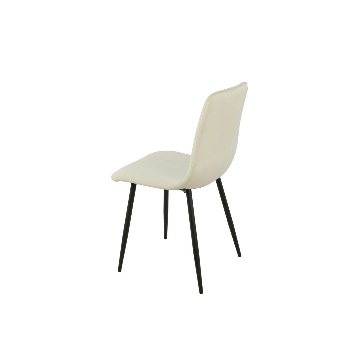 Chair Romimex White Velvet Metal 45 x 89 x 55 cm-2
