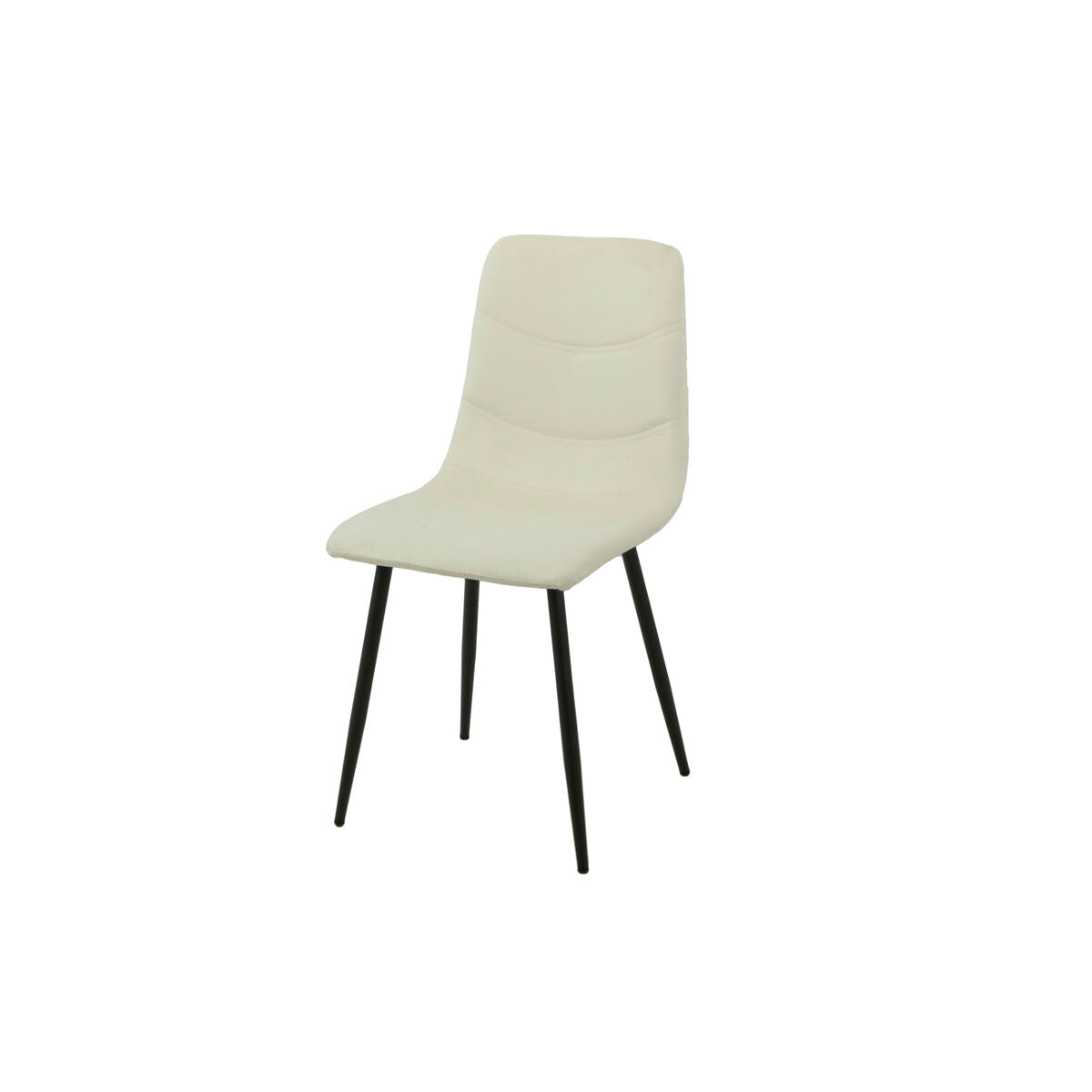 Chair Romimex White Velvet Metal 45 x 89 x 55 cm-0