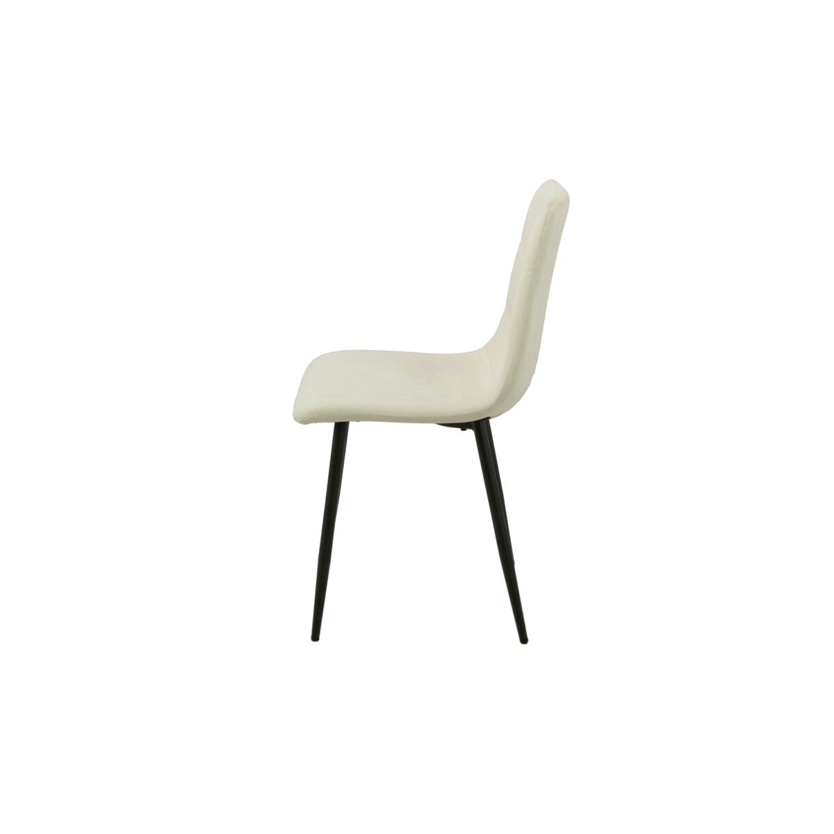 Chair Romimex White Velvet Metal 45 x 89 x 55 cm-3