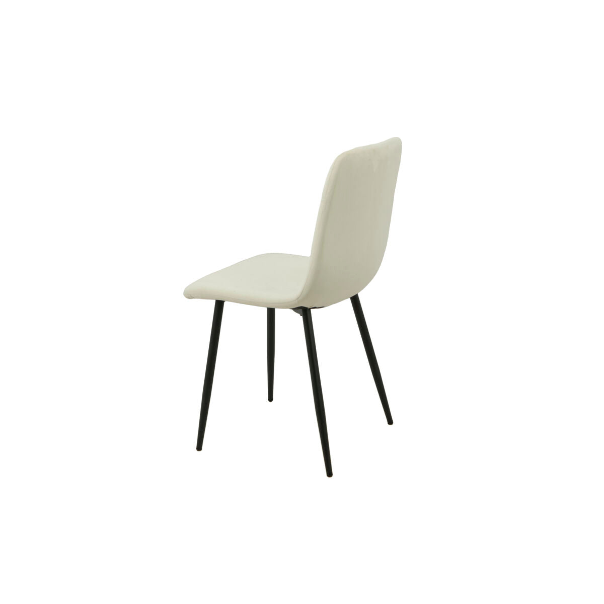 Chair Romimex White Velvet Metal 45 x 89 x 55 cm-2