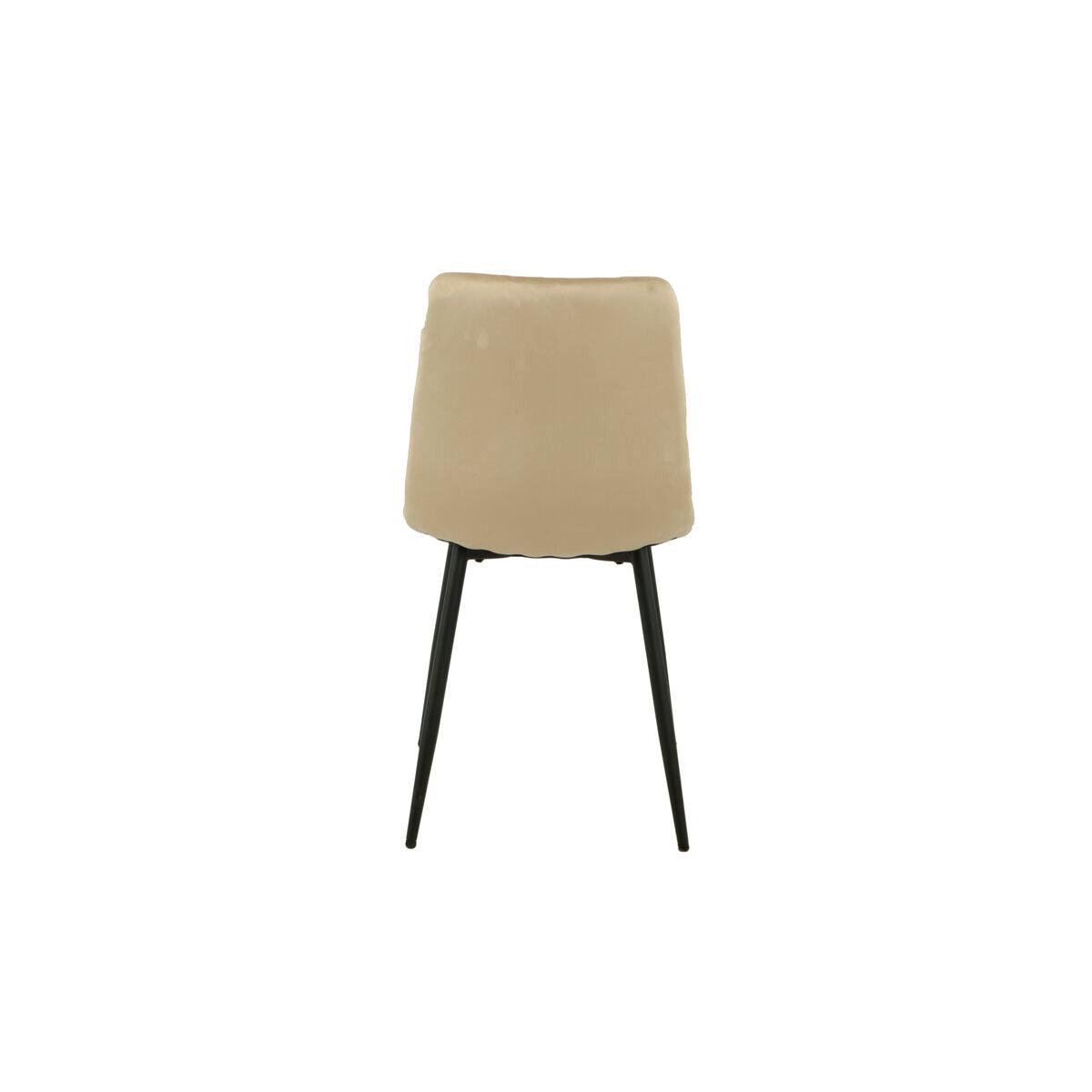 Chair Romimex Beige Velvet Metal 45 x 89 x 55 cm-1