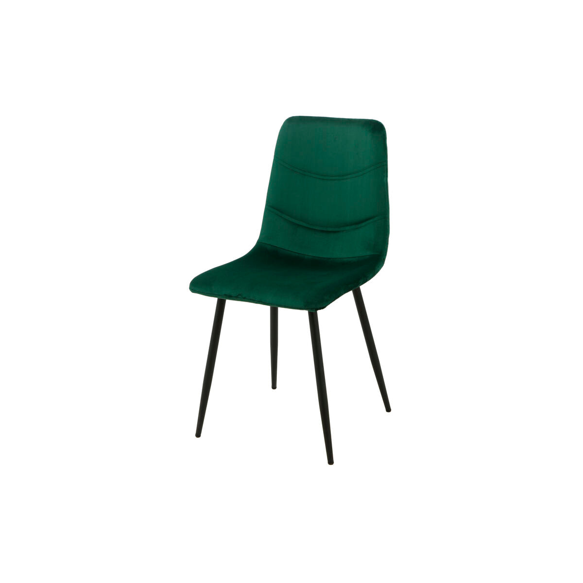 Chair Romimex Green Velvet Metal 45 x 89 x 55 cm-0
