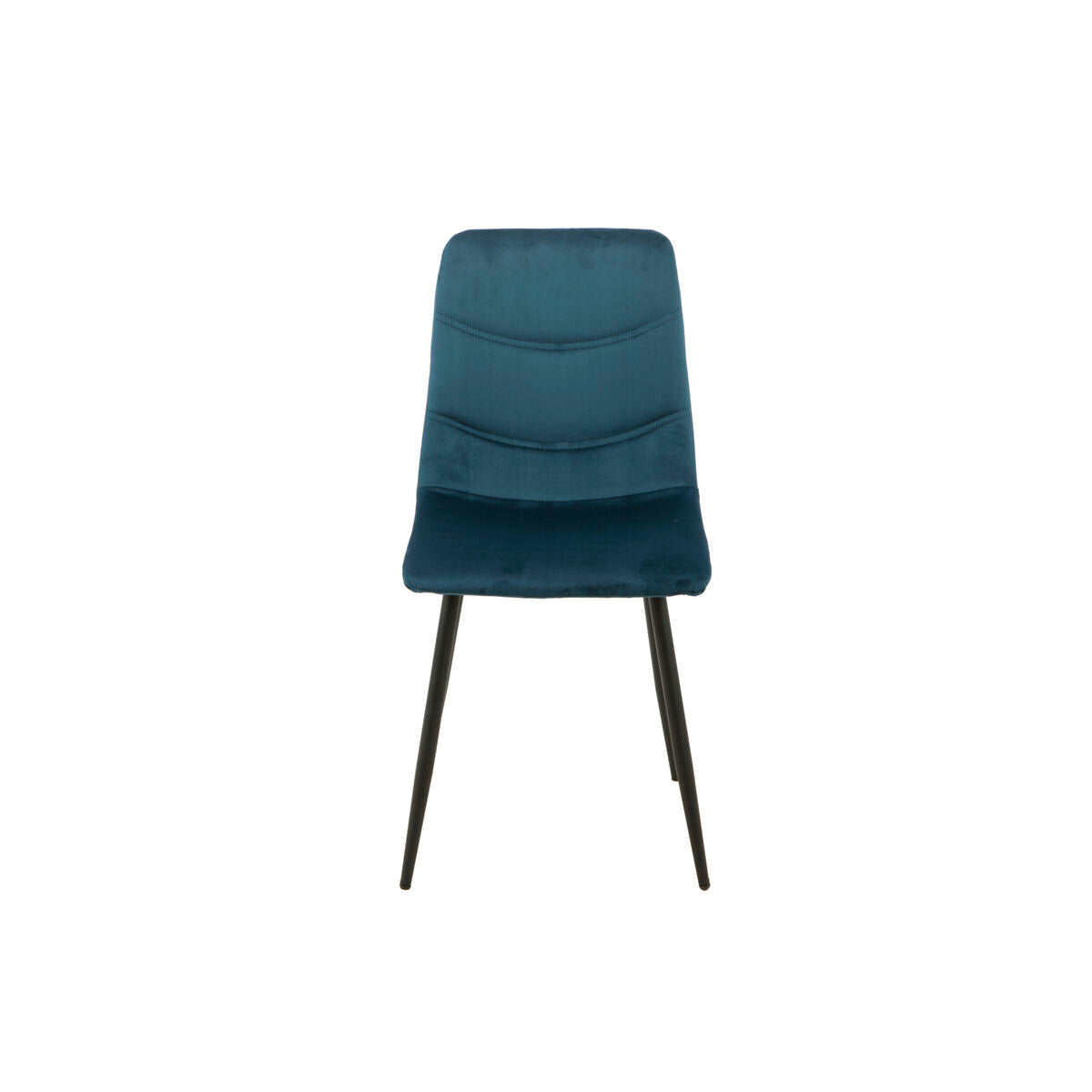 Chair Romimex Blue Velvet Metal 45 x 89 x 55 cm-4