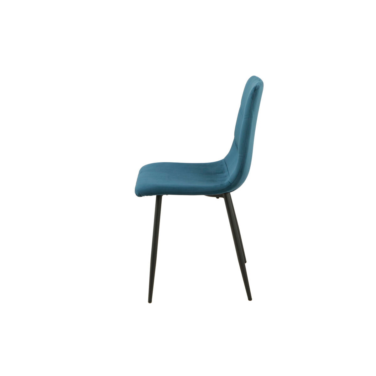 Chair Romimex Blue Velvet Metal 45 x 89 x 55 cm-3