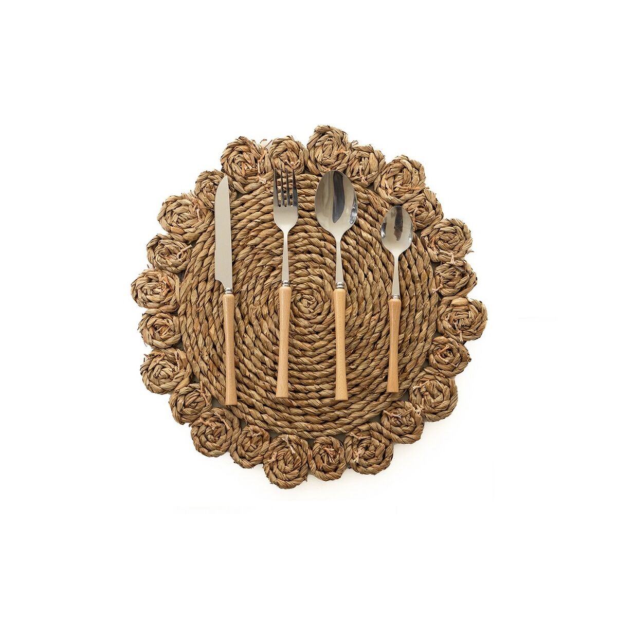 Cutlery set Romimex Silver Metal 28 x 7 x 19 cm 24 Pieces-2