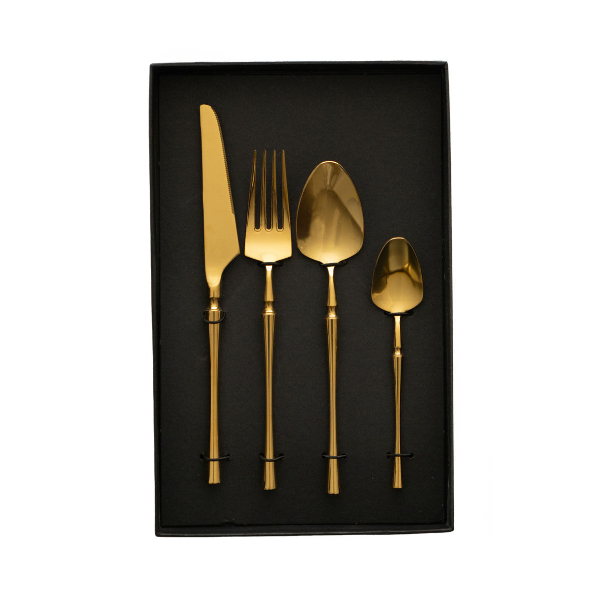 Cutlery set Romimex Golden Metal 25 x 4 x 16 cm 4 Pieces-0