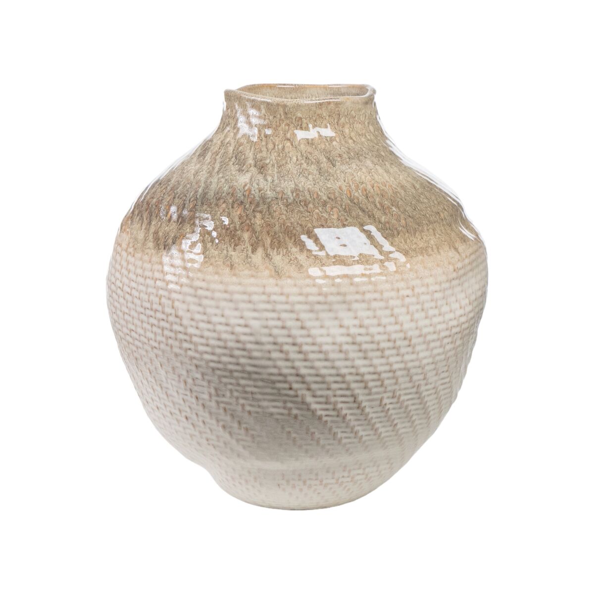 Vase Romimex Beige Porcelain 36 x 39 x 37 cm-0