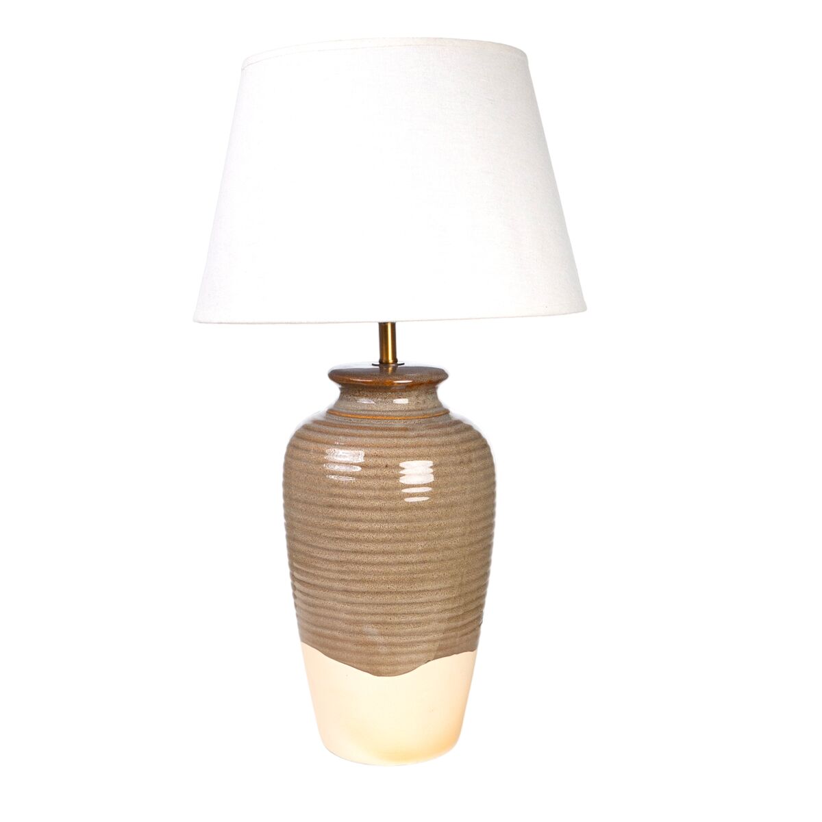 Desk lamp Romimex Green Beige Ceramic 35 x 62 x 35 cm-0