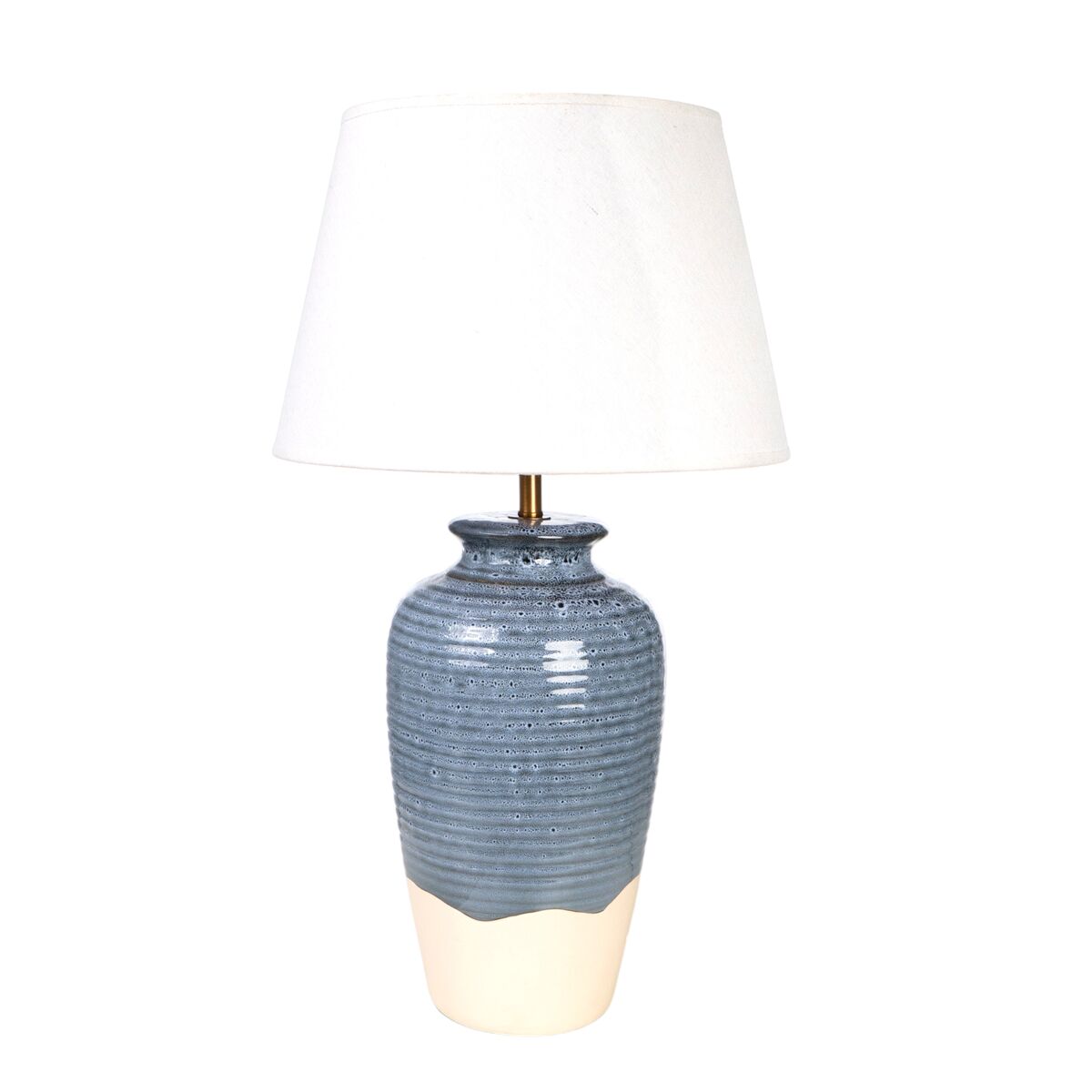 Desk lamp Romimex Blue Beige Ceramic 35 x 62 x 35 cm-0