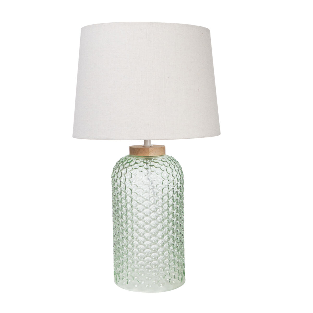 Desk lamp Romimex Green Beige Glass 28 x 49 x 28 cm-0