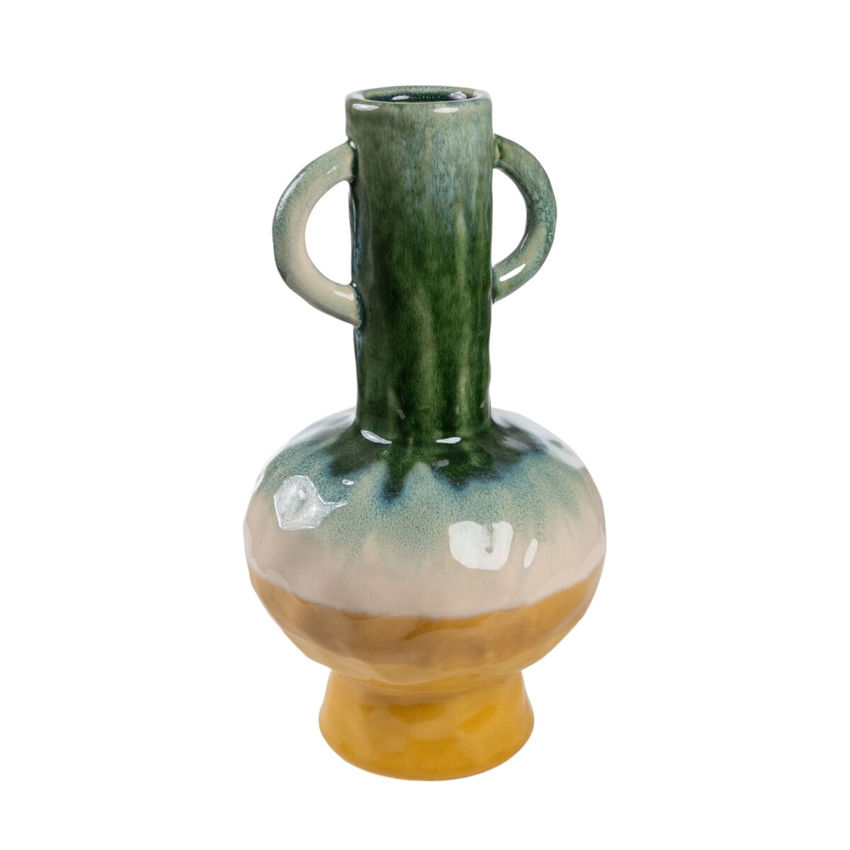 Vase Romimex Multicolour Ceramic 20 x 35 x 20 cm With handles-0