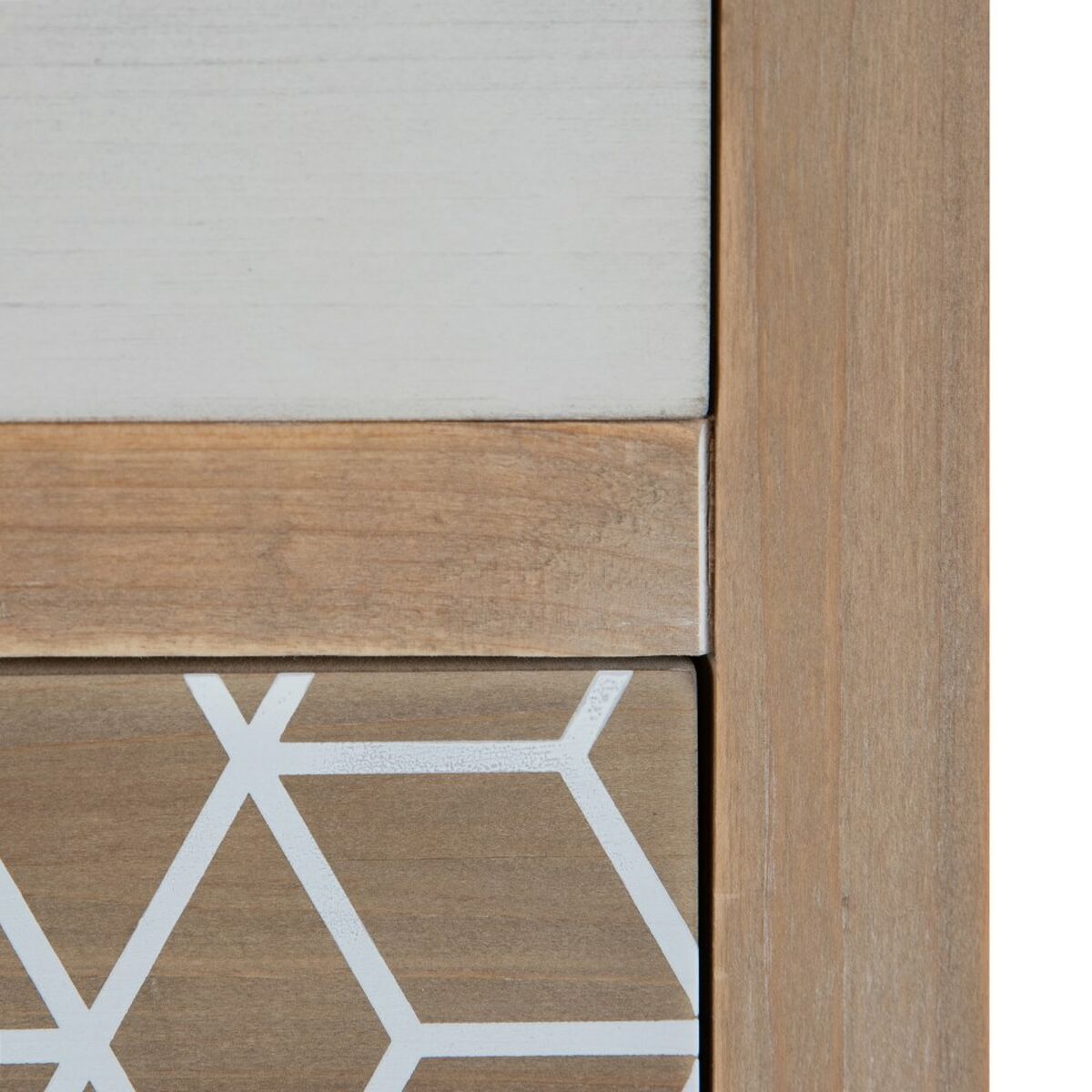 Nightstand KENSY 40 x 30 x 55 cm Natural Wood White-4