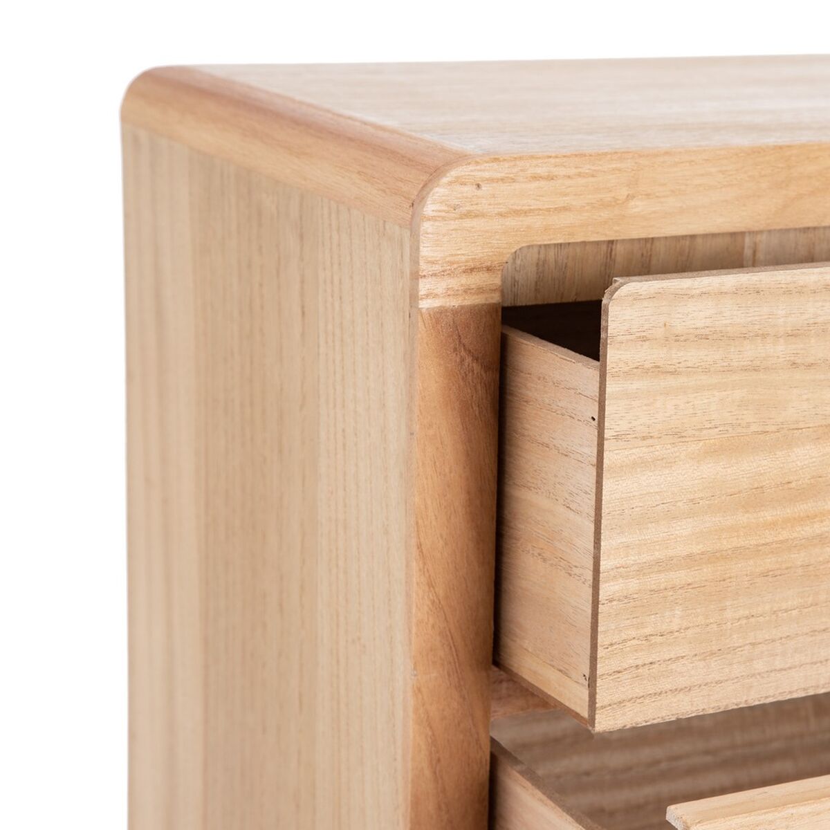 Nightstand HONEY Natural Paolownia wood MDF Wood 40 x 30 x 77,5 cm-7