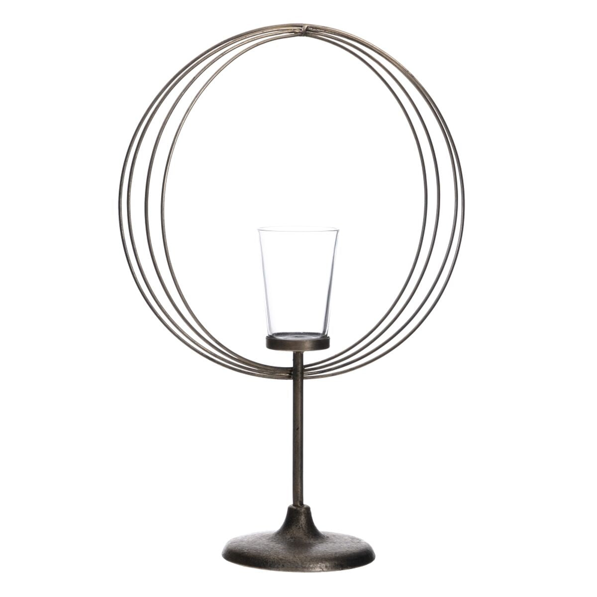 Candleholder 32,5 x 14,3 x 49,5 cm Crystal Metal Silver-0