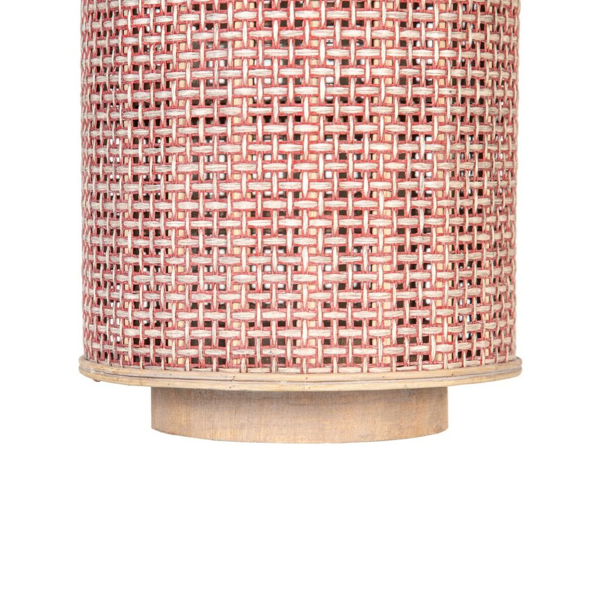 Lantern 20,5 x 20,5 x 29 cm Candleholder Brown Natural Fibre-1