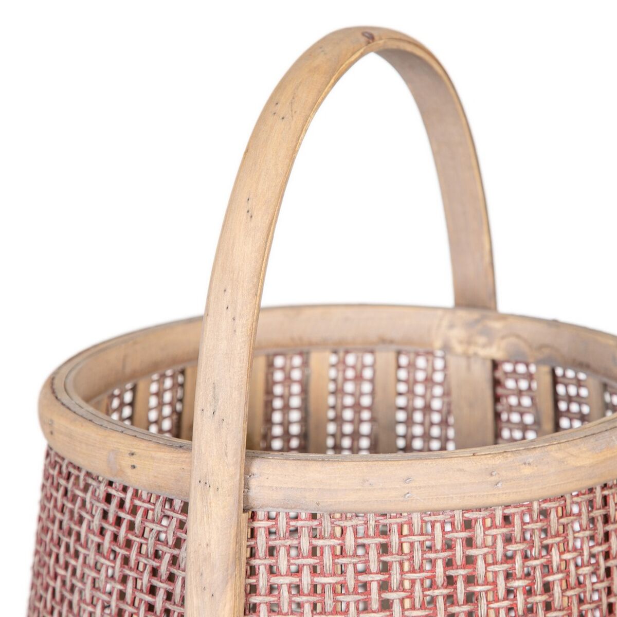 Lantern Candleholder Brown Natural Fibre 33 x 33 x 44 cm-5