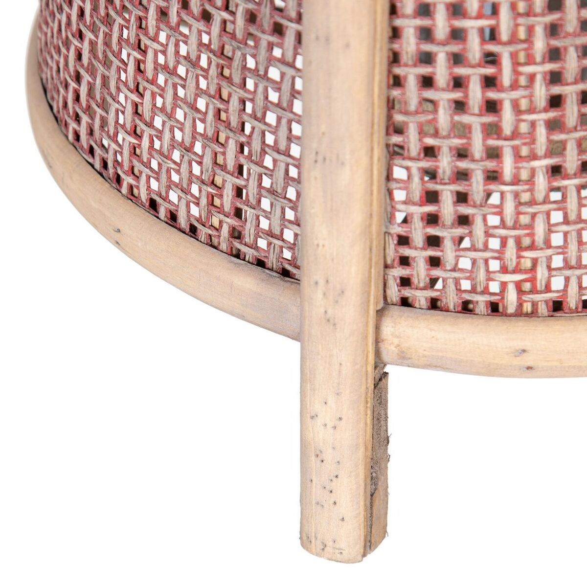 Lantern Candleholder Brown Natural Fibre 33 x 33 x 44 cm-2