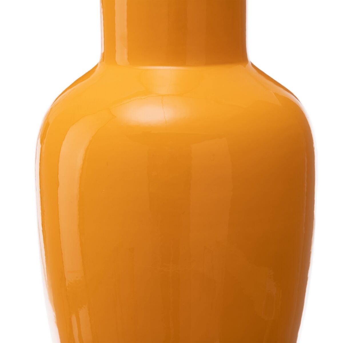 Vase 18 x 18 x 46,5 cm Ceramic Yellow-2