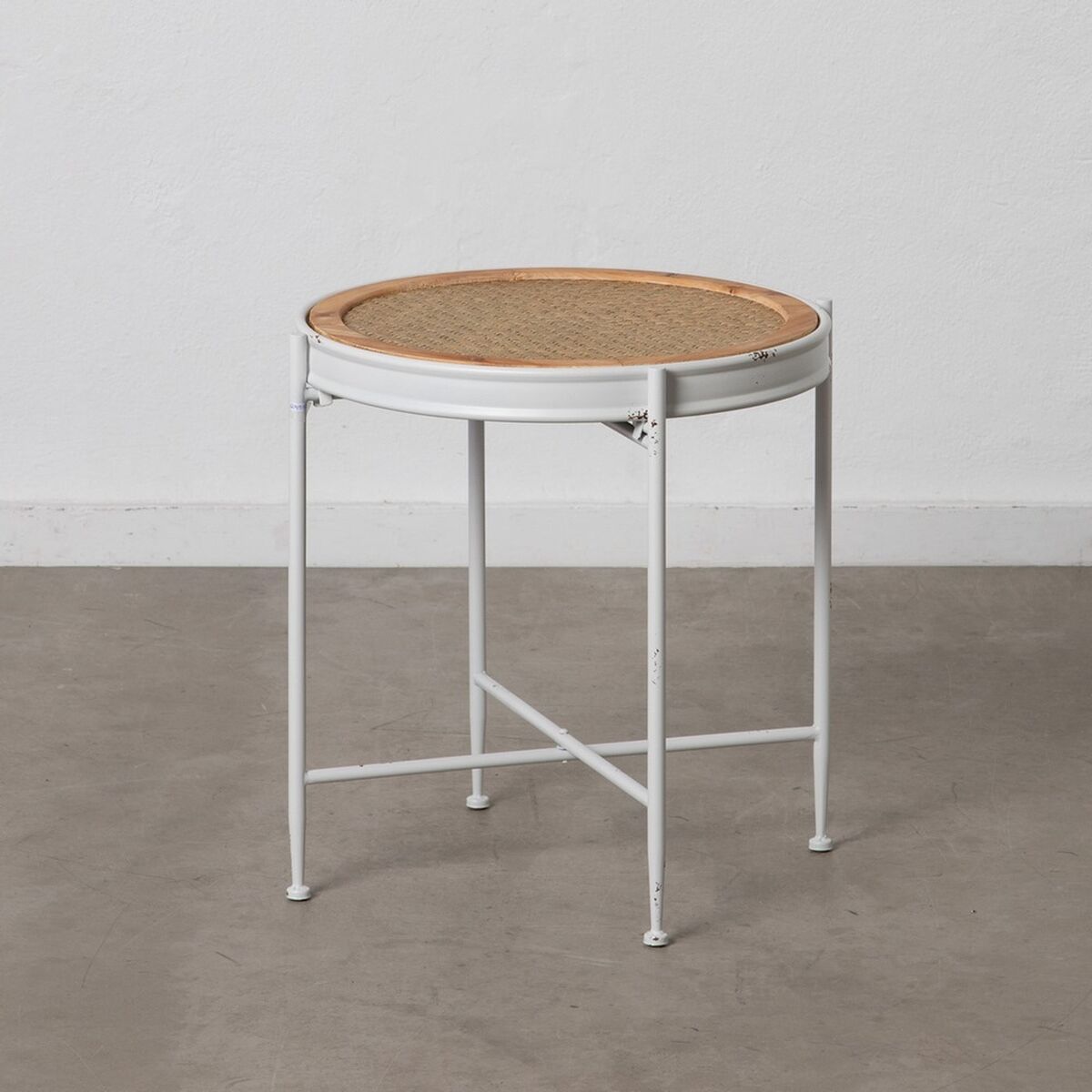Side table 50 x 50 x 53,5 cm Metal White-6