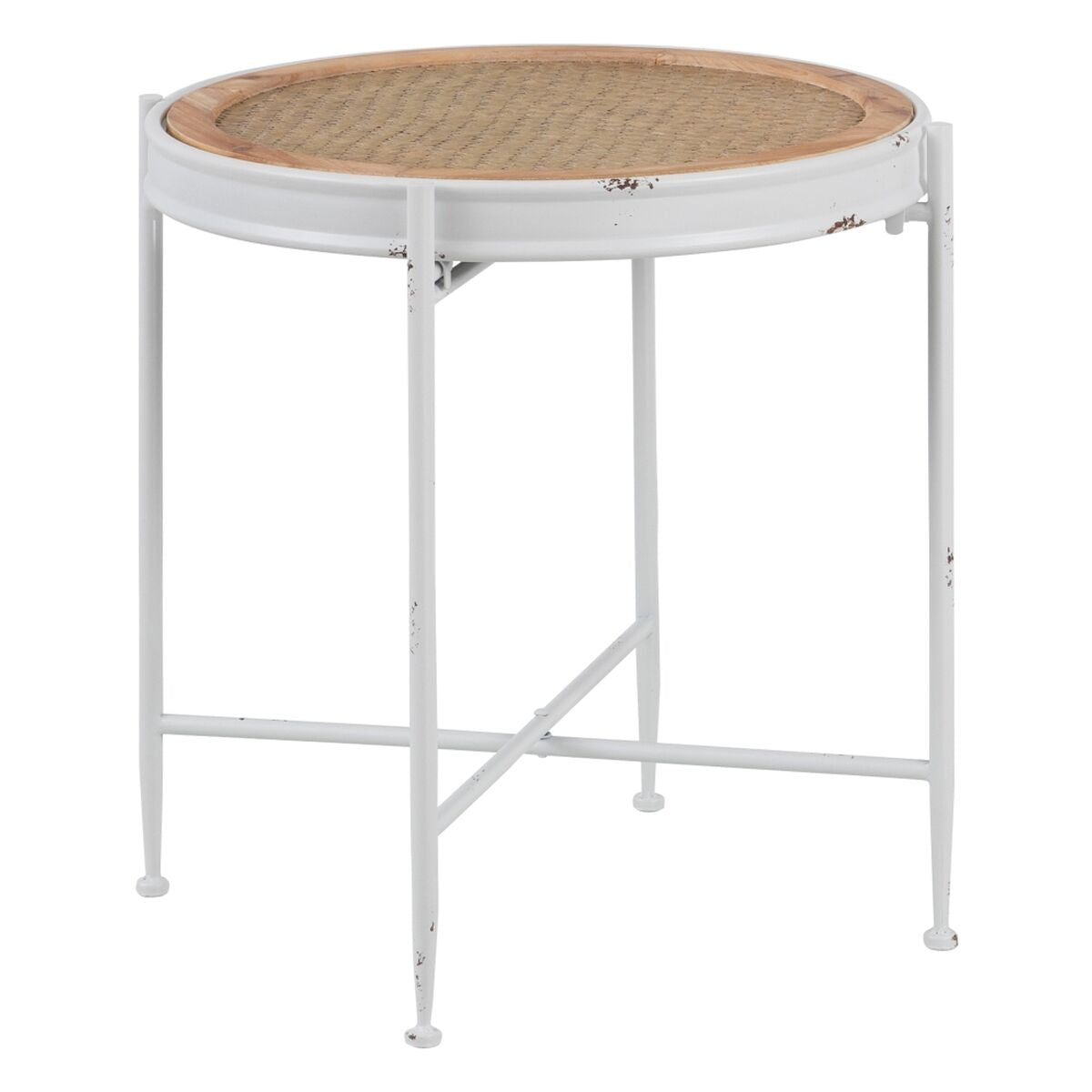 Side table 50 x 50 x 53,5 cm Metal White-0