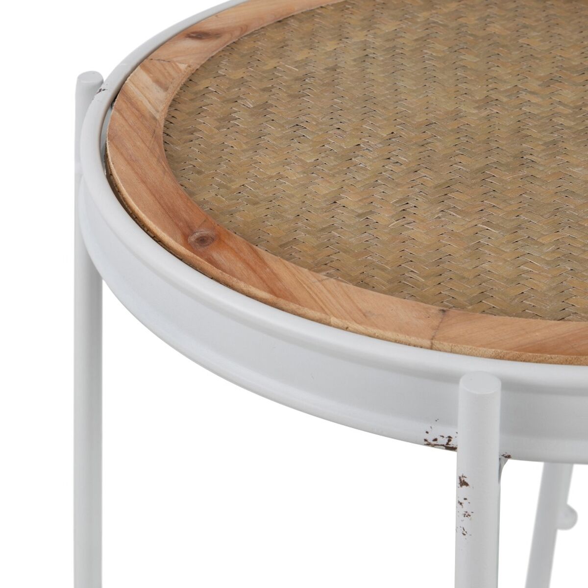 Side table 50 x 50 x 53,5 cm Metal White-5