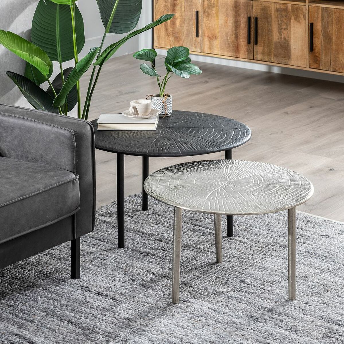 Centre Table Aluminium 60 x 60 x 40 cm-6