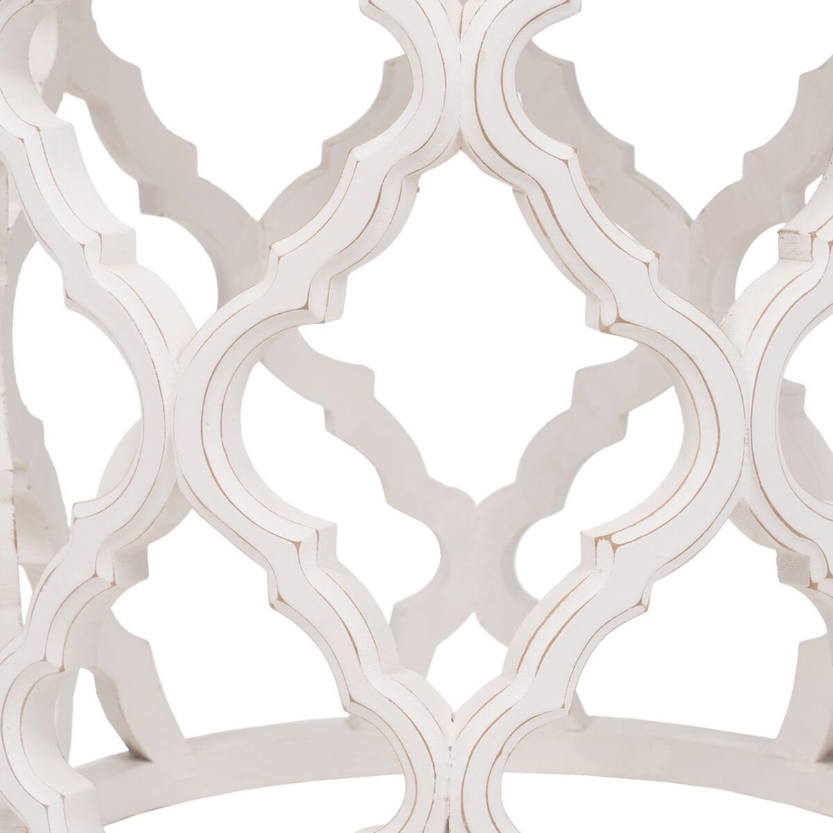 Side table White MDF Wood 50 x 50 x 52 cm DMF-5