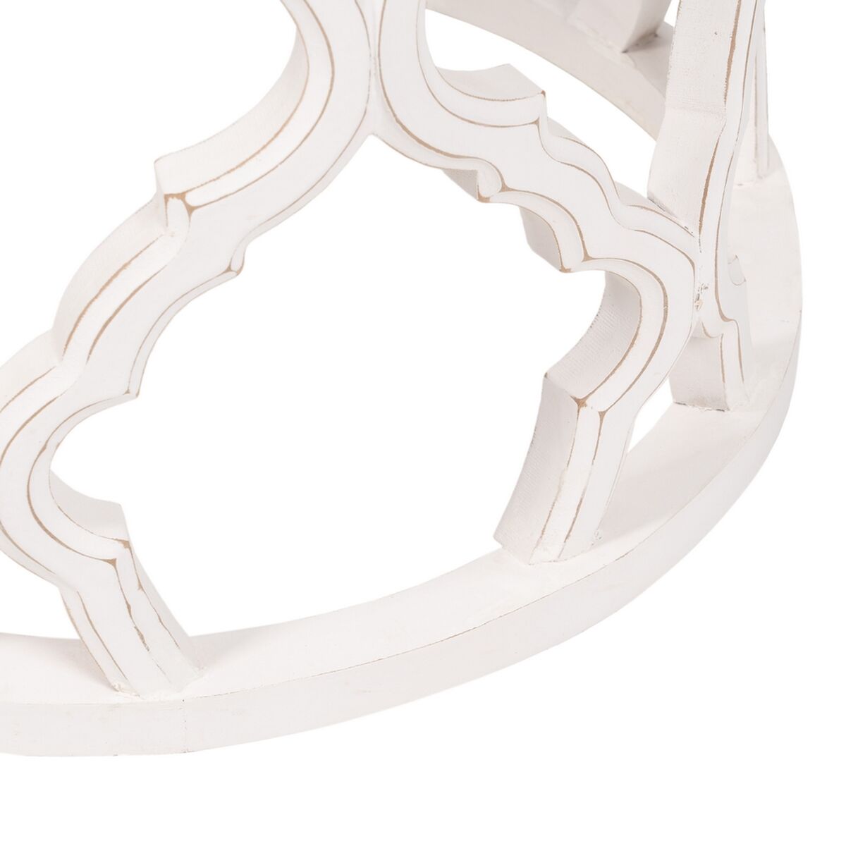 Side table White MDF Wood 50 x 50 x 52 cm DMF-4