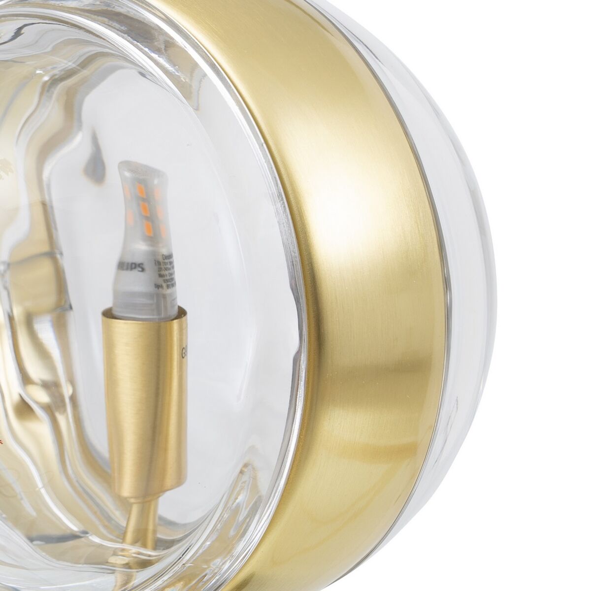 Desk lamp Golden Crystal Marble Iron Hierro/Cristal 28 W 220 V 240 V 220 -240 V 15 x 15 x 40 cm-5
