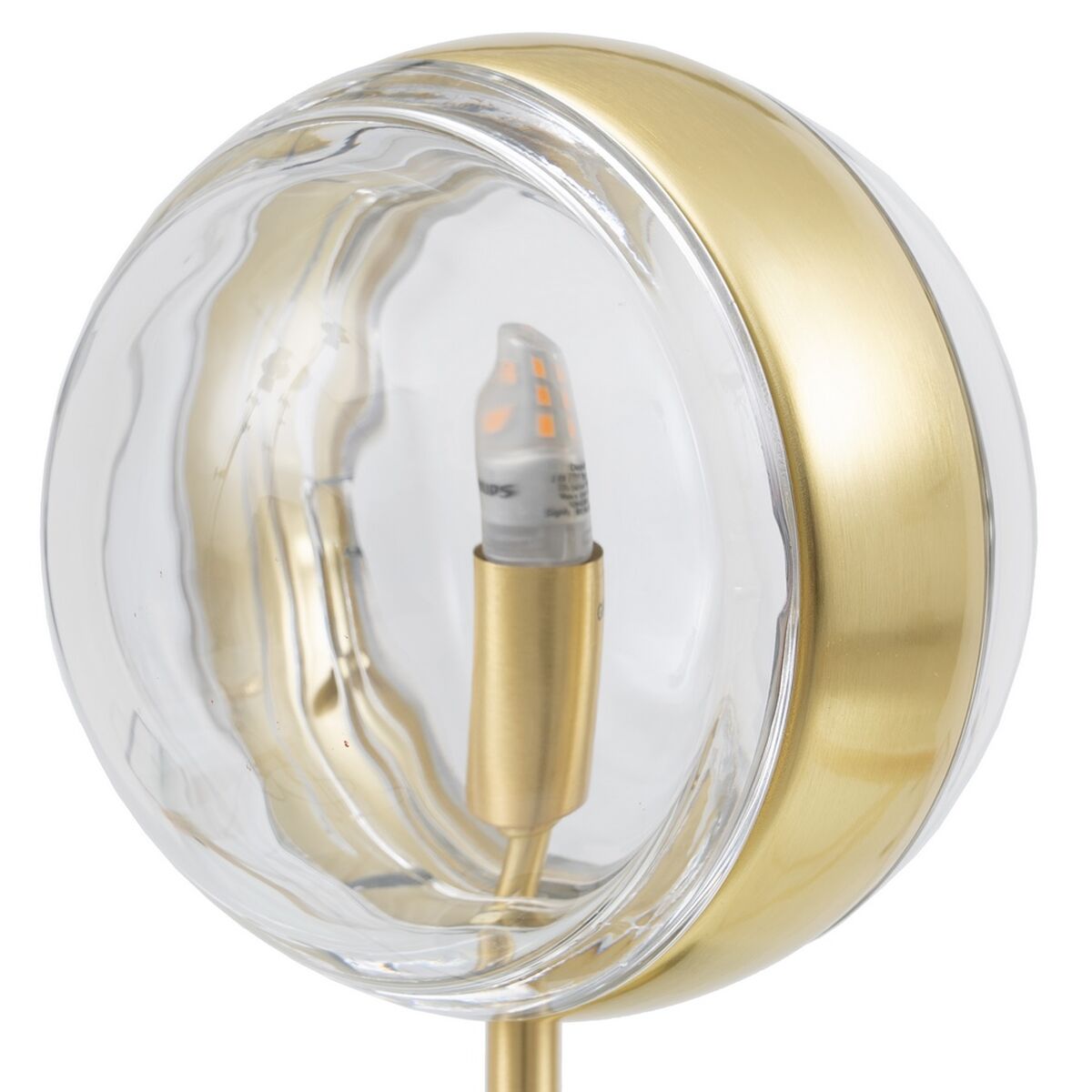 Desk lamp Golden Crystal Marble Iron Hierro/Cristal 28 W 220 V 240 V 220 -240 V 15 x 15 x 40 cm-4