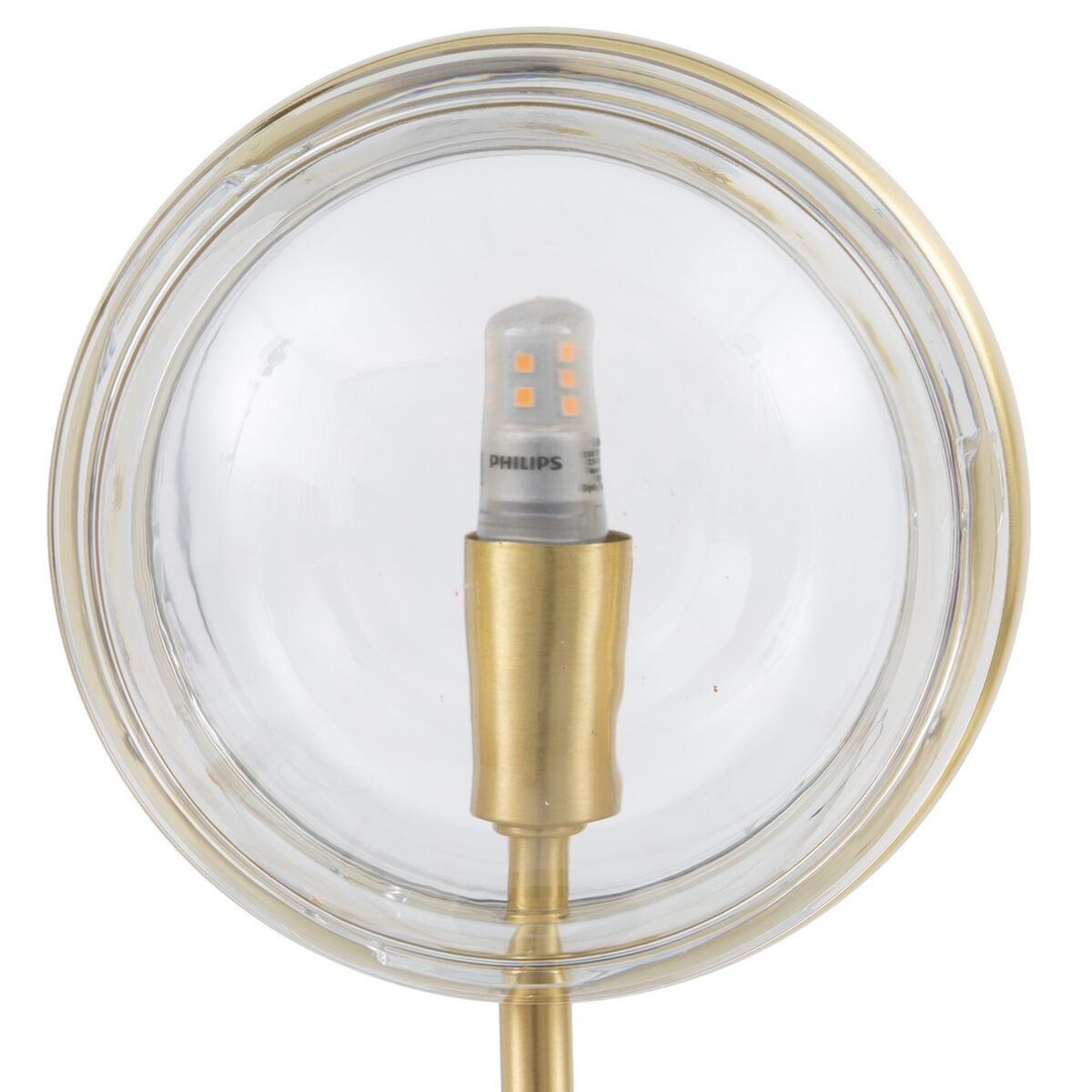 Desk lamp Golden Crystal Marble Iron Hierro/Cristal 28 W 220 V 240 V 220 -240 V 15 x 15 x 40 cm-3