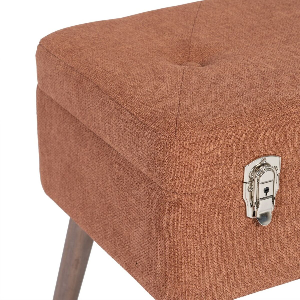 Chest 50 x 35 x 45 cm Synthetic Fabric Wood-5