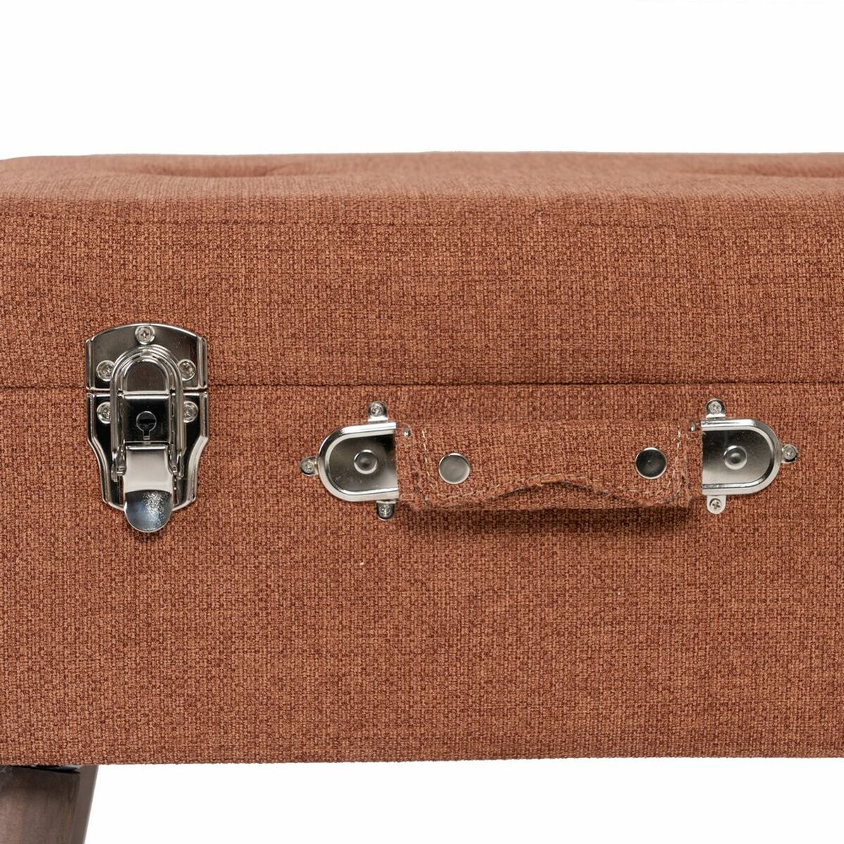 Chest 50 x 35 x 45 cm Synthetic Fabric Wood-4