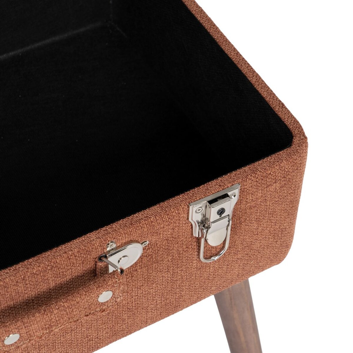Chest 50 x 35 x 45 cm Synthetic Fabric Wood-3