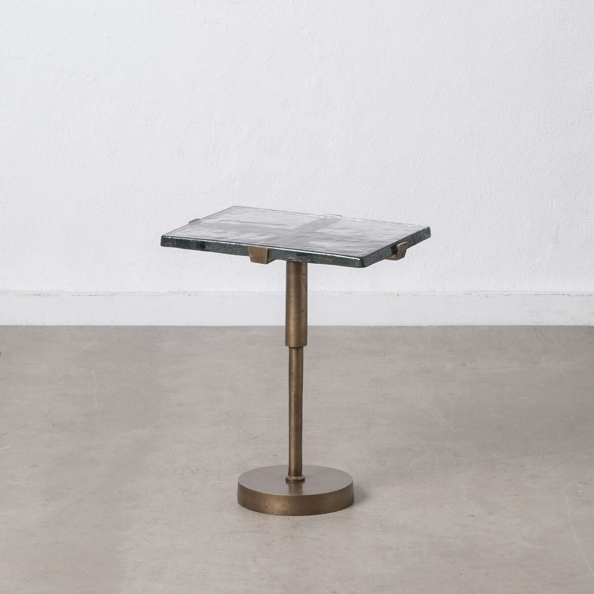 Side table 41 x 31,5 x 49 cm Crystal Golden Metal-0