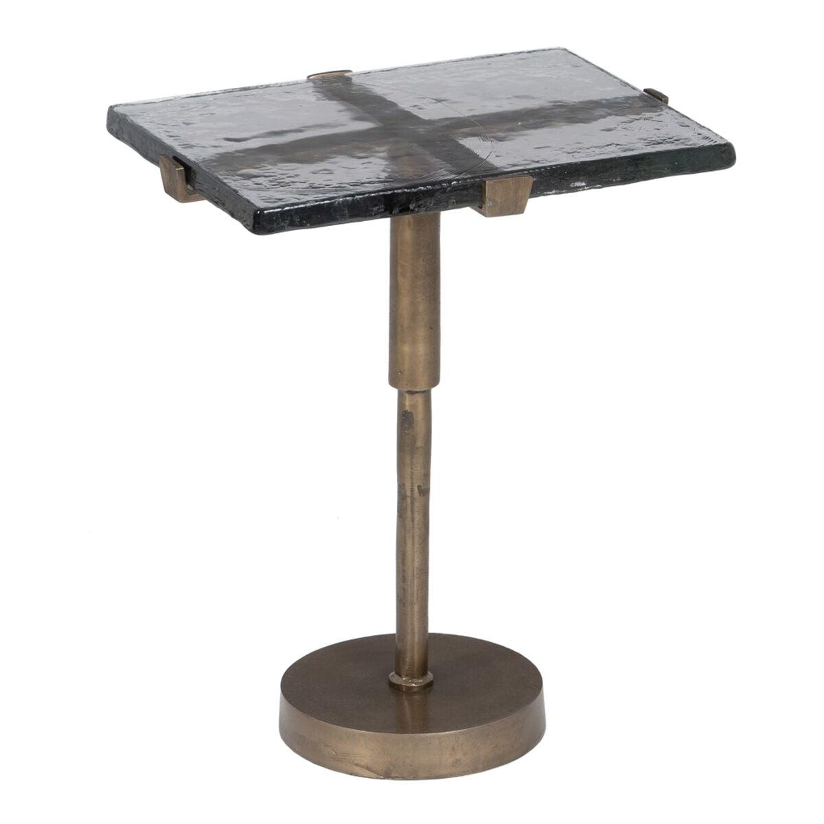 Side table 41 x 31,5 x 49 cm Crystal Golden Metal-5