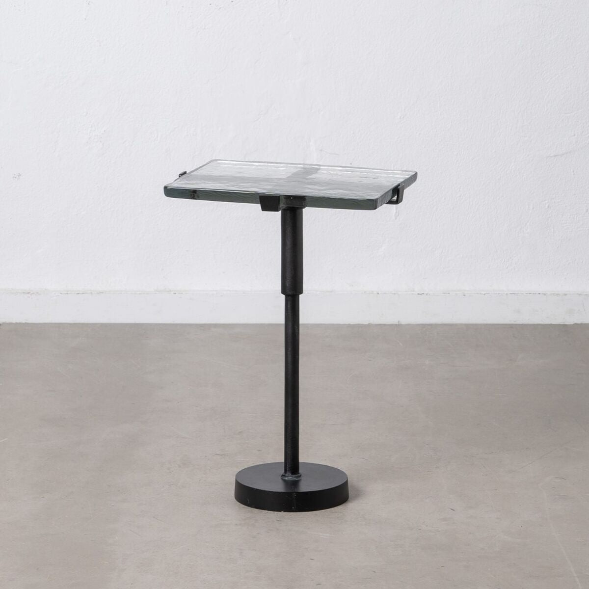 Side table 41 x 32 x 59 cm Crystal Black Metal-0