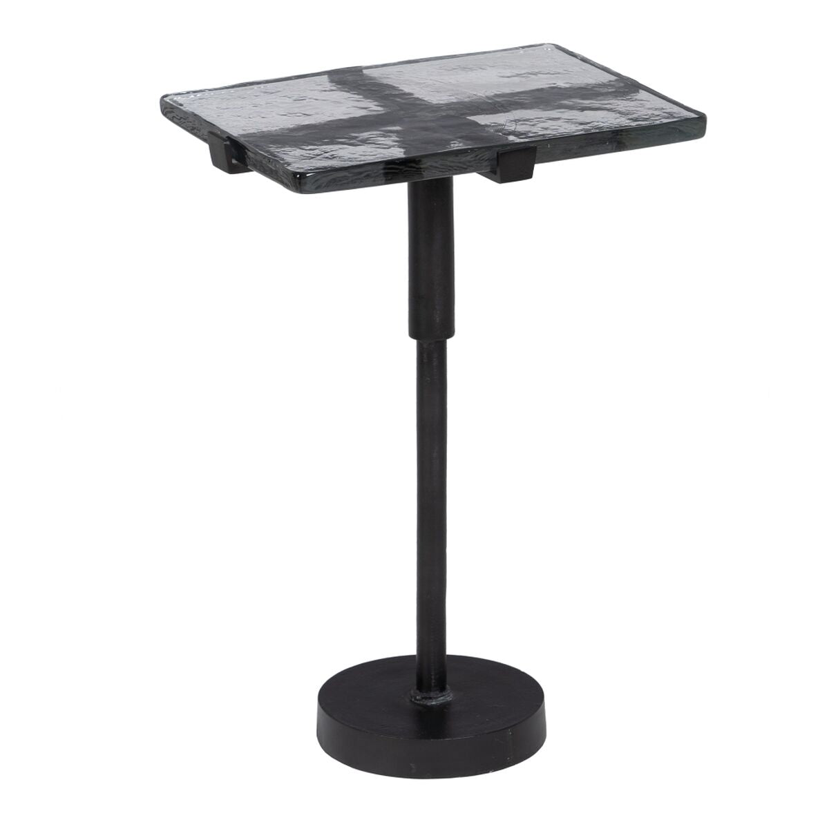 Side table 41 x 32 x 59 cm Crystal Black Metal-5